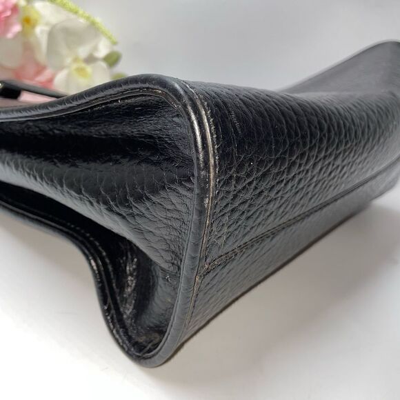 DKNY Embossed Leather Tote Black Large - Picture 8 of 10